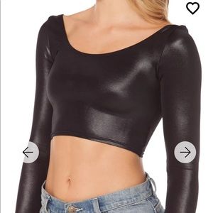 Blackmilk Wet Look Long Sleeve Crop limited/museum
